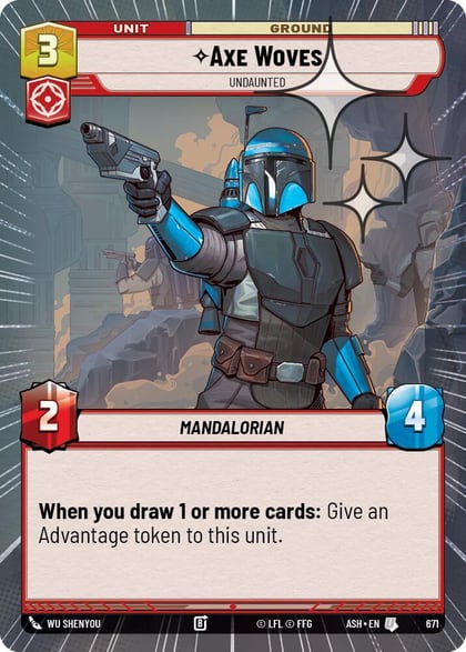 Axe Woves - Undaunted (Hyperspace Foil), Ashes of the Empire 671