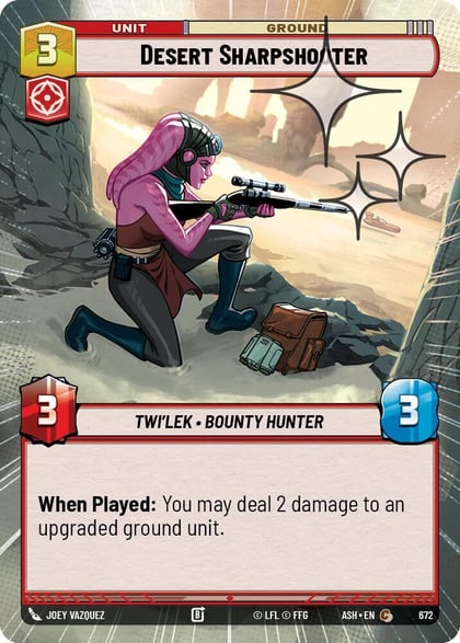 Desert Sharpshooter (Hyperspace Foil), Ashes of the Empire 672