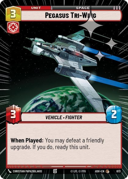 Pegasus Tri-Wing (Hyperspace Foil), Ashes of the Empire 673
