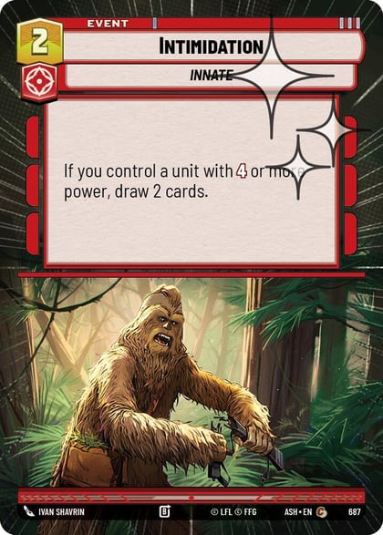 Intimidation (Hyperspace Foil), Ashes of the Empire 687
