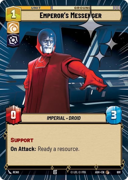 Emperor's Messenger (Hyperspace Foil), Ashes of the Empire 691
