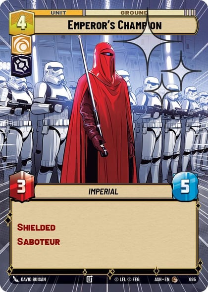 Emperor's Champion (Hyperspace Foil), Ashes of the Empire 695