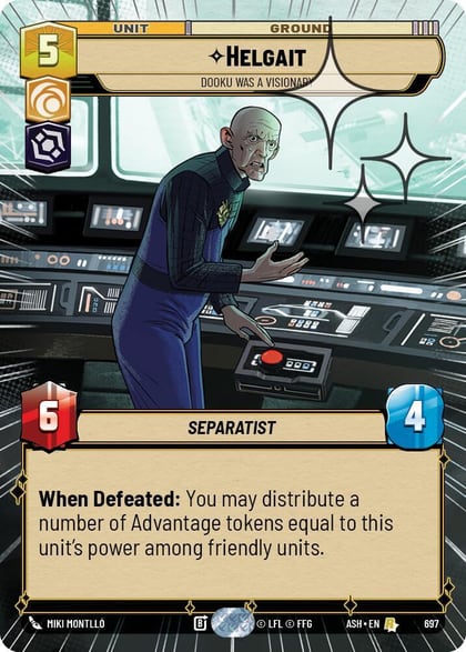 Helgait - Dooku Was a Visionary (Hyperspace Foil), Ashes of the Empire 697