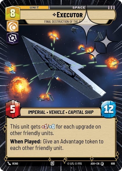 Executor - Final Destruction of the Alliance (Hyperspace Foil), Ashes of the Empire 699