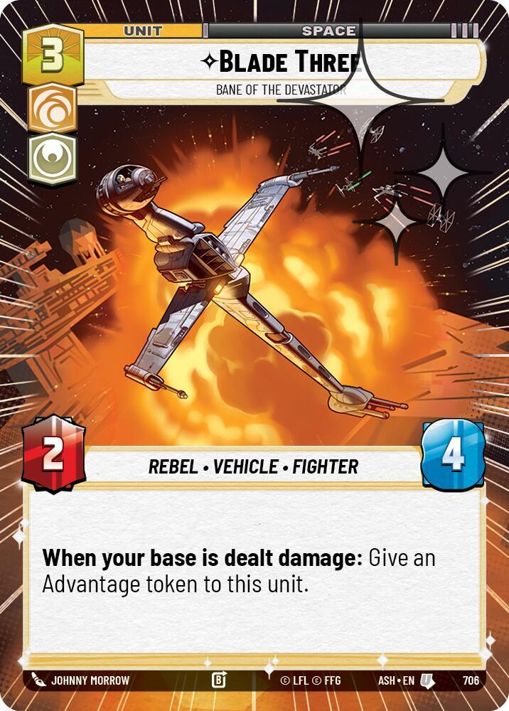 Blade Three - Bane of the Devastator (Hyperspace Foil), Ashes of the Empire 706