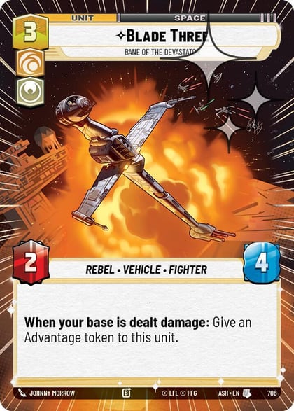 Blade Three - Bane of the Devastator (Hyperspace Foil), Ashes of the Empire 706