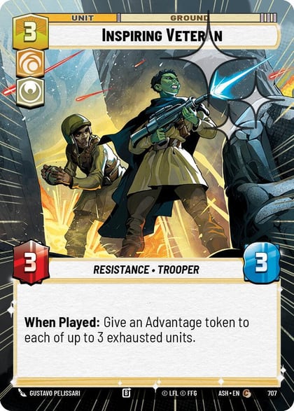 Inspiring Veteran (Hyperspace Foil), Ashes of the Empire 707