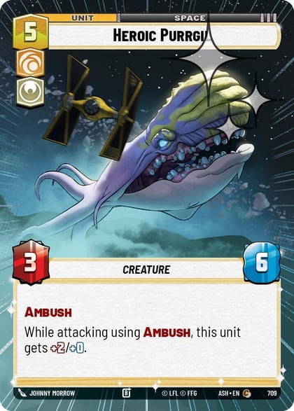 Heroic Purrgil (Hyperspace Foil), Ashes of the Empire 709