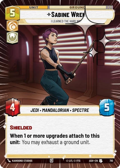 Sabine Wren - I Learned the Hard Way (Hyperspace Foil), Ashes of the Empire 710
