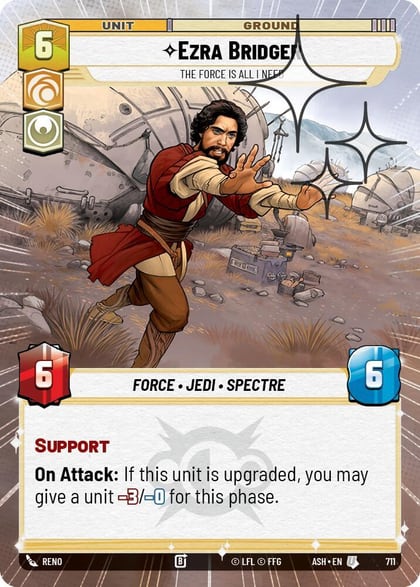 Ezra Bridger - The Force is All I Need (Hyperspace Foil), Ashes of the Empire 711