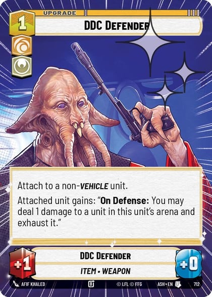 DDC Defender (Hyperspace Foil), Ashes of the Empire 712