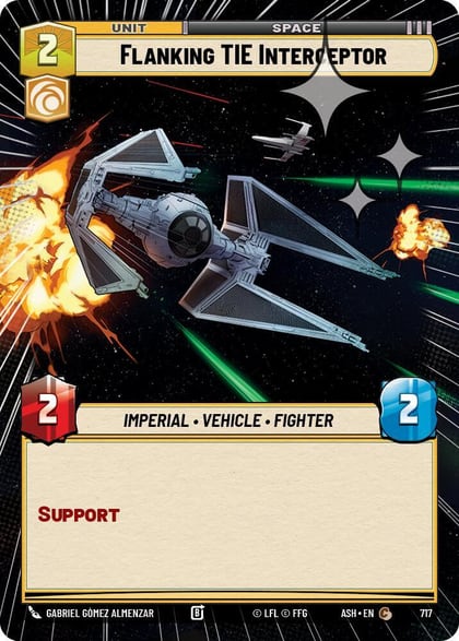 Flanking TIE Interceptor (Hyperspace Foil), Ashes of the Empire 717