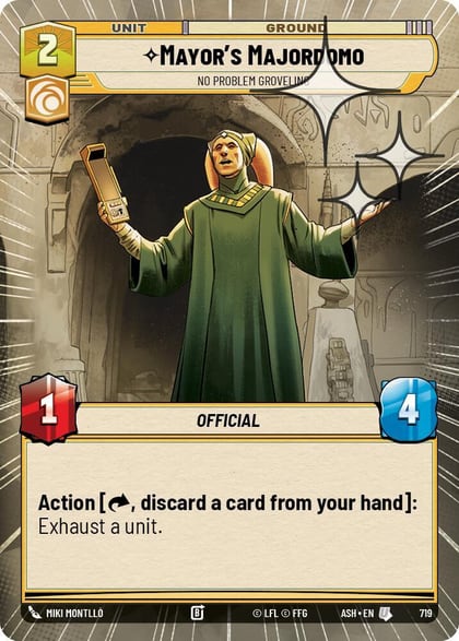 Mayor's Majordomo - No Problem Groveling (Hyperspace Foil), Ashes of the Empire 719