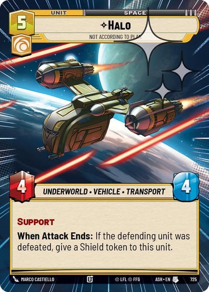 Halo - Not According to Plan (Hyperspace Foil), Ashes of the Empire 725