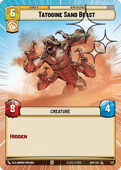 Tatooine Sand Beast (Hyperspace Foil), Ashes of the Empire 727