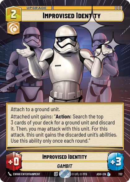 Improvised Identity (Hyperspace Foil), Ashes of the Empire 732