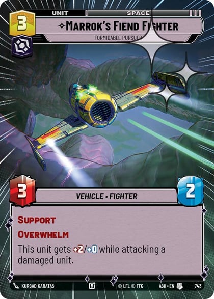 Marrok's Fiend Fighter - Formidable Pursuer (Hyperspace Foil), Ashes of the Empire 743