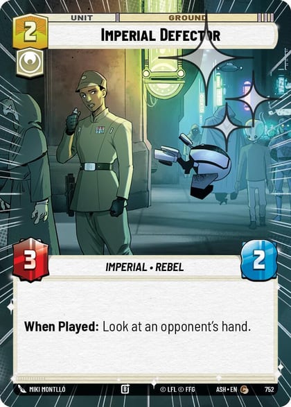 Imperial Defector (Hyperspace Foil), Ashes of the Empire 752