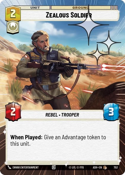 Zealous Soldier (Hyperspace Foil), Ashes of the Empire 753