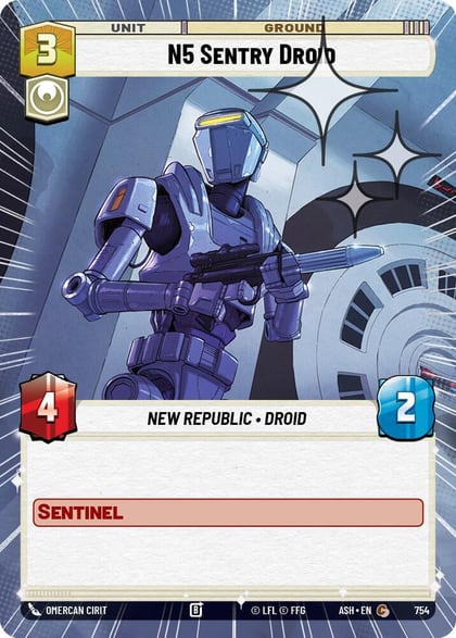 N5 Sentry Droid (Hyperspace Foil), Ashes of the Empire 754