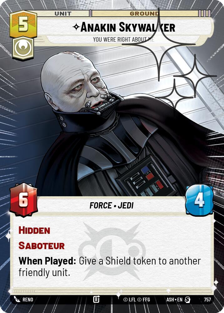 Anakin Skywalker - You Were Right About Me (Hyperspace Foil), Ashes of the Empire 757