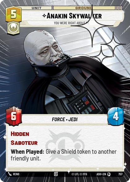 Anakin Skywalker - You Were Right About Me (Hyperspace Foil), Ashes of the Empire 757
