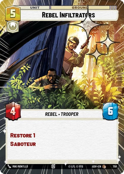 Rebel Infiltrators (Hyperspace Foil), Ashes of the Empire 758