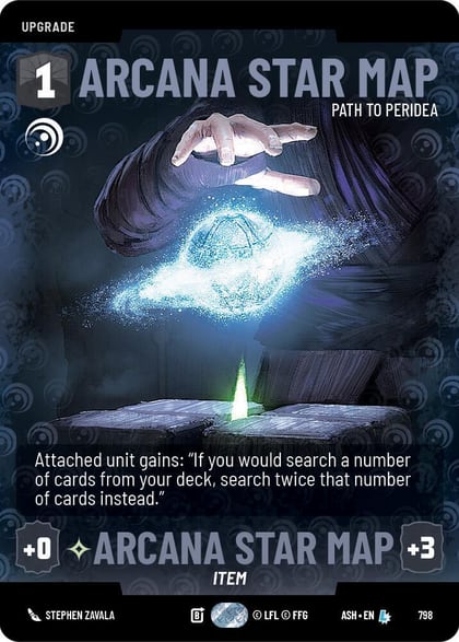 Arcana Star Map - Path to Peridea (Prestige), Ashes of the Empire 798