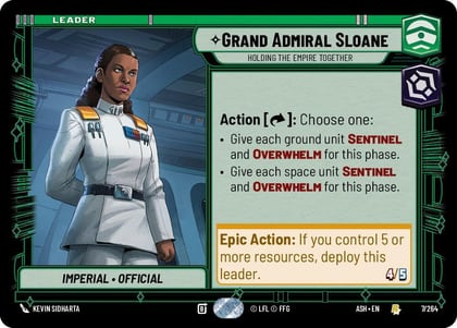 Grand Admiral Sloane - Holding the Empire Together, Ashes of the Empire 7/264