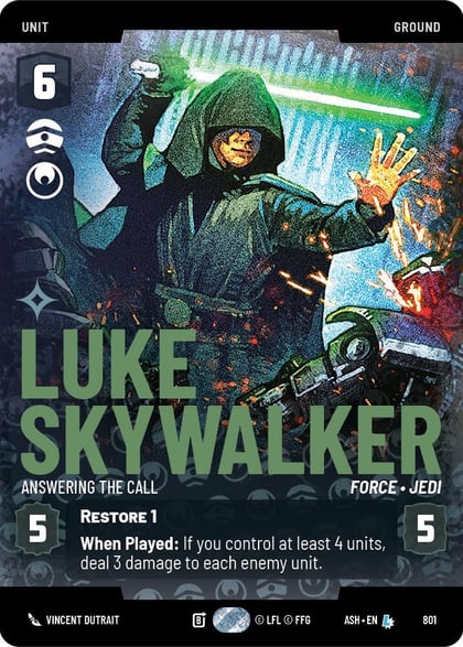 Luke Skywalker - Answering the Call (Prestige), Ashes of the Empire 801