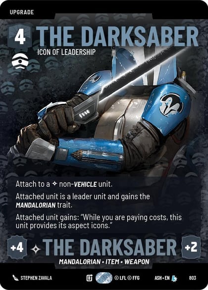 The Darksaber - Icon of Leadership (Prestige), Ashes of the Empire 803