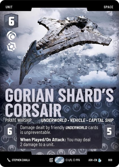 Gorian Shard's Corsair - Pirate Warship (Prestige), Ashes of the Empire 808