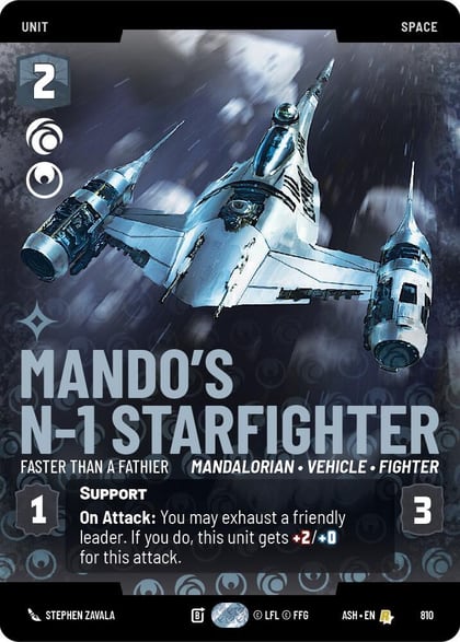 Mando's N-1 Starfighter - Faster than a Fathier (Prestige), Ashes of the Empire 810