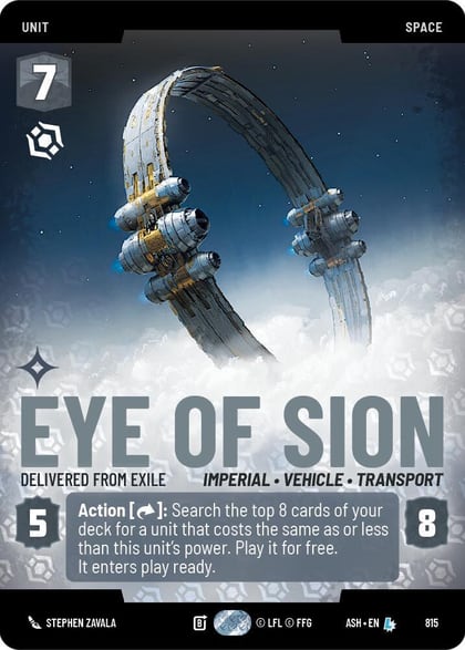 Eye of Sion - Delivered from Exile (Prestige), Ashes of the Empire 815