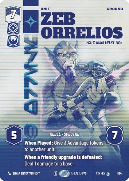 Zeb Orrelios - Fists Work Every Time (Prestige), Ashes of the Empire 824
