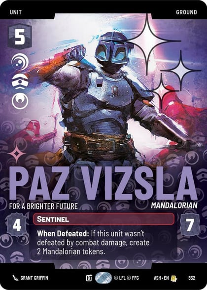 Paz Vizsla - For a Brighter Future (Prestige Foil), Ashes of the Empire 832