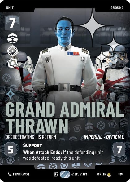 Grand Admiral Thrawn - Orchestrating His Return (Prestige Foil), Ashes of the Empire 835