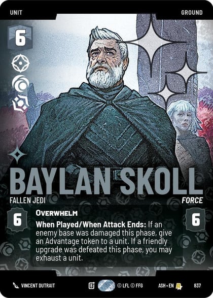 Baylan Skoll - Fallen Jedi (Prestige Foil), Ashes of the Empire 837