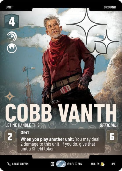 Cobb Vanth - Let Me Handle This (Prestige Foil), Ashes of the Empire 841