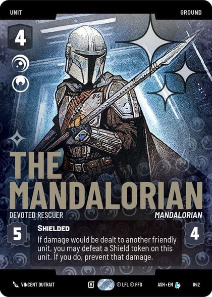 The Mandalorian - Devoted Rescuer (Prestige Foil), Ashes of the Empire 842