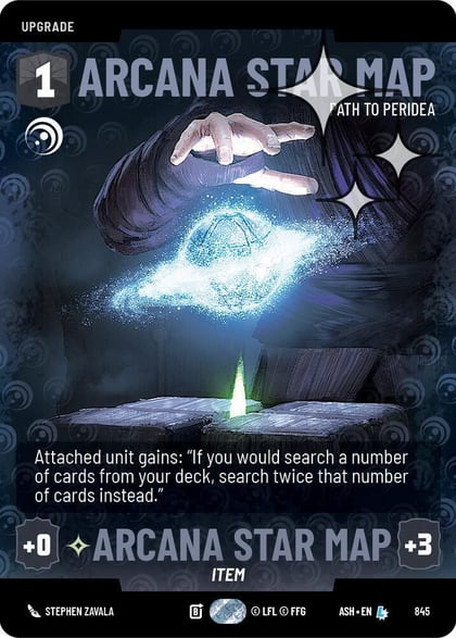 Arcana Star Map - Path to Peridea (Prestige Foil), Ashes of the Empire 845