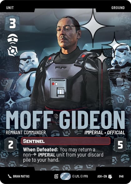 Moff Gideon - Remnant Commander (Prestige Foil), Ashes of the Empire 846