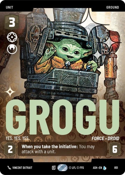 Grogu - Yes. Yes. Yes. (Prestige Foil), Ashes of the Empire 851