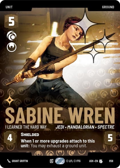 Sabine Wren - I Learned the Hard Way (Prestige Foil), Ashes of the Empire 858