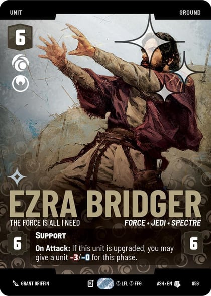 Ezra Bridger - The Force is All I Need (Prestige Foil), Ashes of the Empire 859