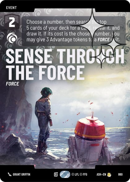 Sense Through the Force (Prestige Foil), Ashes of the Empire 860