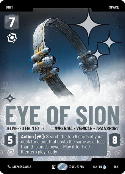 Eye of Sion - Delivered from Exile (Prestige Foil), Ashes of the Empire 862