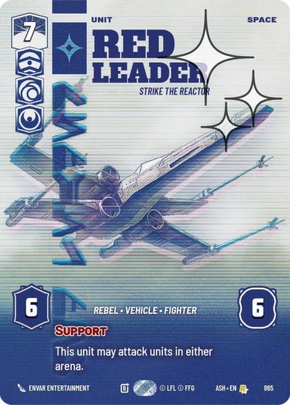 Red Leader - Strike the Reactor (Prestige Foil), Ashes of the Empire 865