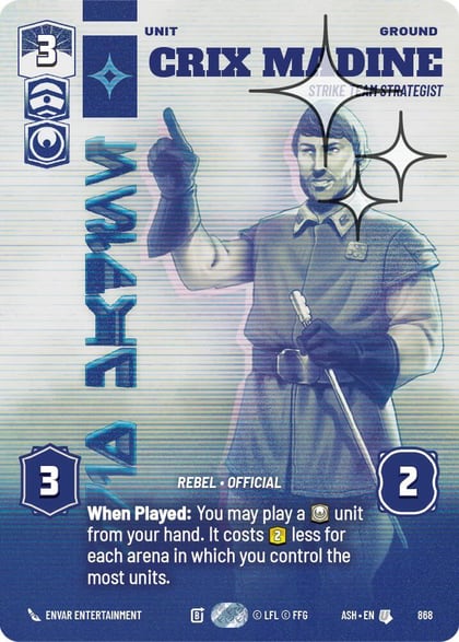 Crix Madine - Strike Team Strategist (Prestige Foil), Ashes of the Empire 868