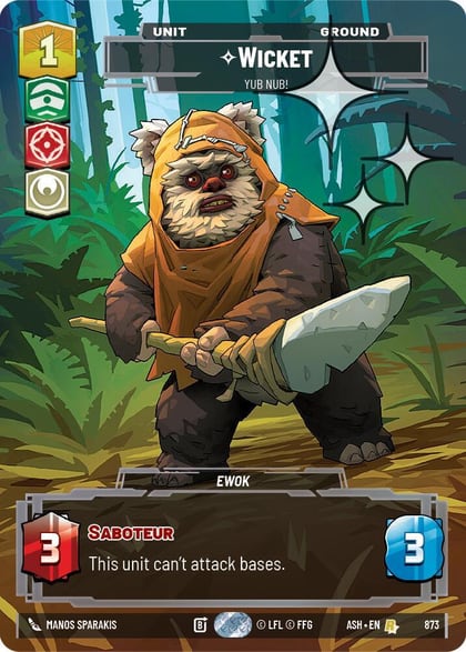 Wicket - Yub Nub! (Prestige Foil), Ashes of the Empire 873